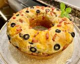 Foto del paso 11 de la receta: Pastel salado con queso y aceitunas