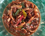 Foto langkah ke 6 dari resep Cumi Bumbu Hitam.