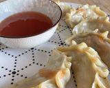 A picture of step 7 of Chinese Dumplings 🥟🥕 with Sweet and Sour Sauce 🍜.