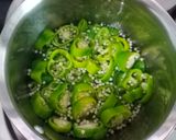 A picture of step 2 of Homemade Pickled chillies.