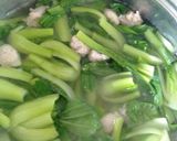 Hình bước làm 3 của món Cải thìa nấu mọc