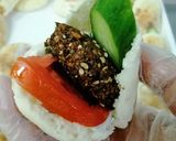 A picture of step 5 of Falafel Sandwich.