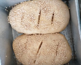 A picture of step 4 of Brown Bread#Theme Challenge.