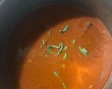 A picture of step 3 of Fish kulambu.