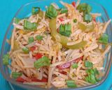 A picture of step 4 of Colourful Schezwan Noodles.