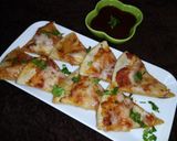 A picture of step 7 of Tortilla nachos.