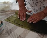 A picture of step 4 of Oaxacan Mushroom Tamales with Almond Mole 😋🤩.