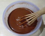 Foto langkah ke 3 dari resep Cake Coklat Eggless.