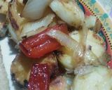 Foto del paso 5 de la receta: Papas al horno con cebollas y morrón