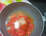A picture of step 2 of Corn Puri Chat.