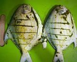 A picture of step 3 of Stuffed Green Pomfret Delight: Crispy, Spicy, and Irresistible.