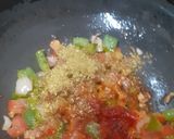 A picture of step 2 of Indian style tandoori mayo masala sandwich.