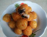 Foto langkah ke 7 dari resep Bola-Bola Ubi Coklat.