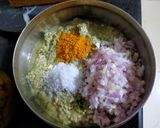 A picture of step 1 of Whole Green Gram Pakoda.