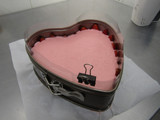 Tarta corazón mousse de fresa y maracuyá