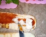 A picture of step 5 of Long bun sandwich.