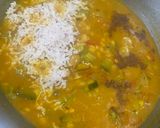 A picture of step 3 of Torai & kaddu with chana dal (Ridge gourd & pumpkin with split chick peas).