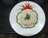 A picture of step 4 of Coconut Milk Garlic Rice.