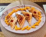 A picture of step 7 of Peanut butter veg grill sandwich.