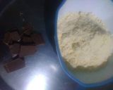 A picture of step 1 of Chocolate Stuffed Besan Laddos.