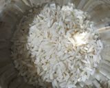 A picture of step 1 of Zafrani phirni.