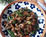 Foto langkah ke 8 dari resep Tumis Udang Cabe Hijau.