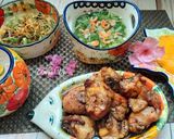 Hình bước làm 6 của món Cơm nhà ngày nắng với nhiều rau trái
