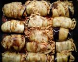 A picture of step 17 of Eggplant Roll-Ups with Tagliatelle alla Norma.