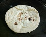 A picture of step 3 of Besan and wheat Roti.