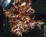 A picture of step 4 of Kabuli Chana Biryani /Chickpea Biryani.