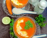 गाजर अदरक सूप (Carrot Ginger Soup recipe in Hindi) रेसिपी चरण 11 फोटो