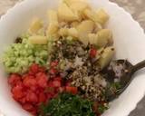 Layered sprouts chaat recipe step 2 photo