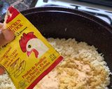 A picture of step 2 of Coconut veggies rice.