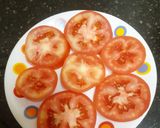 A picture of step 1 of No Oil No Boil Tomato Chat.