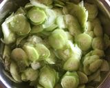 A picture of step 1 of Pickled cucumber salad.