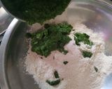 A picture of step 1 of Methi Paratha.