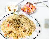 A picture of step 6 of Mutton yakhni pulao.