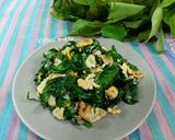รูปขั้นตอนการทำที่ 5 ของ ใบเหลียงผัดไข่