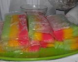 Foto langkah ke 4 dari resep Es gabus/es kue pelangi.