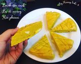 Hình bước làm 5 của món Bánh đậu xanh bí đỏ mix phomai nướng