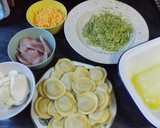 Foto del paso 1 de la receta: Pasta fresca rellena, con brécol, aguacates y lacón