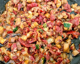 Foto del paso 4 de la receta: 84.🍄Champiñones rellenos de tomate seco, anchoas y jamón🍅🐟🍖