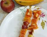 A picture of step 5 of Sweet Papaya Fruit Salad Sticks.