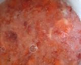 A picture of step 2 of Strawberry kesari bath.