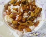 A picture of step 6 of Boondi pakora chaat.