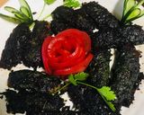 Hình bước làm 5 của món Chả tôm lá tía