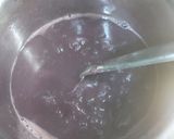 A picture of step 1 of Fruits creamy with pineapple jelly and black currant sauce.
