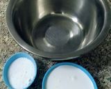 A picture of step 6 of 4 in 1 orange mousse sponge cake.
