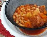 Foto del paso 5 de la receta: Alubias con brócoli y chorizo