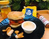 A picture of step 3 of Double patty with a secret sauce.